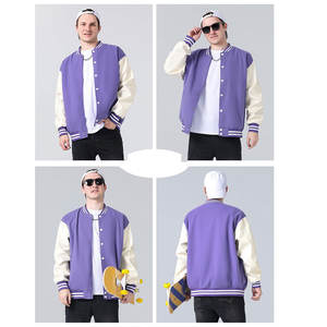 Varsity Jacket With Customizable Logos Premium Cotton Blend Design Perfect For Sports Teams And University Fashion winter jacket - Product Image 3