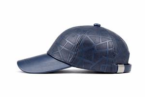 Fashion Geometric Embossed Leather Baseball Cap Unisex Adult Casual Four Season 58-60CM - Product Image 3