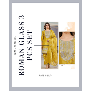 Conjunto de 3 Piezas de Traje Kurti Tradicional Romano de Vidrio para Mujer, Ropa de Fiesta, Tallas M-XXL - Product Image 6