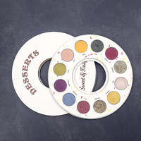 Palette de fards à paupières métalliques foncés 12 couleurs, pailletés et scintillants, haute qualité, luxe, végétalien, haute pigmentation, poudre minérale pressée, sans cruauté