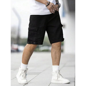 Shorts utilitaires décontractés pour hommes, style quotidien, vêtements d'extérieur, shorts cargo multi-poches, vêtements décontractés pour hommes, style outdoor relaxé - Product Image 6