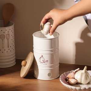 Durable Metal Vegetable Storage Box Stylish Container for <b>Kitchen</b> <b>Pantry</b> Countertop and Household Organization - Product Image 5