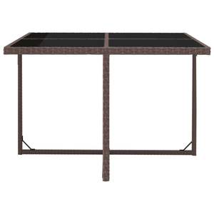 Ensemble de salle à manger de jardin en polyrotin brun moyen avec housses amovibles - Product Image 6