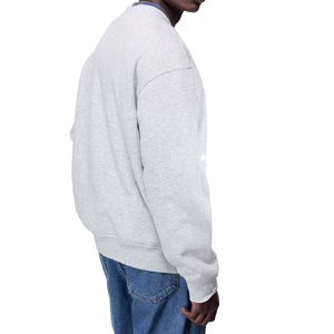 Unisex Crew Neck Regular Fit Knitted Cotton Pullover Sweatshirt Autumn Casual Letter Print Front - Product Image 6