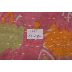 Vintage Printed Cotton Kantha <b>Quilt</b> Indian <b>Handmade</b> Reversible Gudri Throw Bedcover for Home Decor - Product Image 6