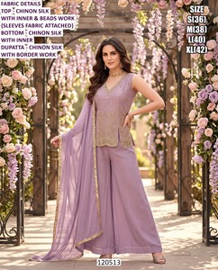 Ensemble de fête Lehenga Choli brodé traditionnel Eshanya Bhandhani - Tenue de fête pour femmes, longueur au sol, séchage rapide, toutes saisons - Product Image 5