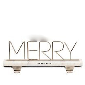 Aluminum Metal and Silver Color Blank Sublimation <b>Stocking</b> Holder Fancy Style Luxury Look Decorative Christmas <b>Stocking</b> Holder - Product Image 5
