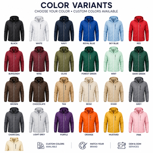 Custom Mens Polyester Waterproof Windproof Hooded <b>Jacket</b> Lightweight Outdoor Windbreaker OEM ODM Private Label Wholesale Custom - Product Image 5