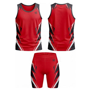 Conjunto de uniforme deportivo personalizado para atletismo, camiseta y pantalones cortos para club escolar y equipo deportivo. - Product Image 5
