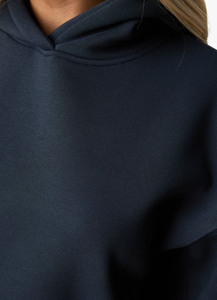 Sudadera con Capucha Extra Grande Unisex Azul Marino, Sudadera de Forro Polar con Bolsillo Delantero, Ropa Casual de Otoño, Diseño de Punto con Mangas Regulares - Product Image 5