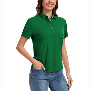 High Quality Womens Polo Shirts Short Sleeve Cotton Polyester Breathable Slim Fit For Golf Tennis Casual Fashion Summer Apparel - Product Image 3