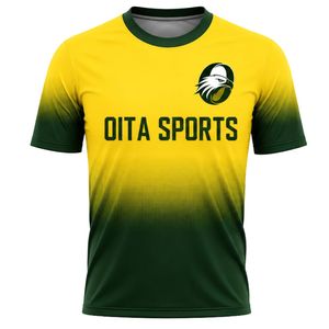 Ensemble maillot et short de football sublimé vert et jaune pour homme – Tenue de sport à manches courtes pour match et entraînement - Product Image 6