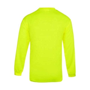 Chemise de travail à manches longues haute visibilité unisexe en polyester, vêtement de sécurité jaune, haut uniforme haute visibilité - Product Image 3
