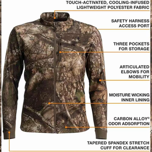 GRACE <b>SIGN</b> Customized Logo Winter Camouflage Fashion Sports Windproof Waterproof Outdoor Softshell Hunting Jacket for Unisex - Product Image 3