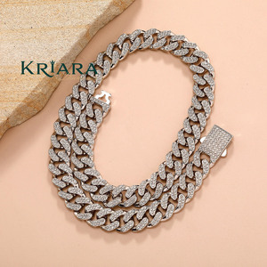 men's And Women's Moissanite <b>Statement</b> <b>Necklace</b> Round Brilliant Cut Design S925 Silver Luxury Jewelry - Product Image 5