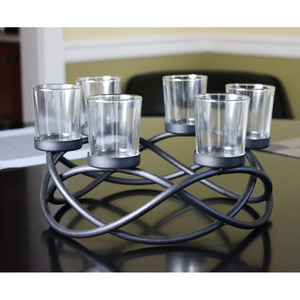 AWE Designer Iron <b>Candle</b> Holder Modern Decorative Durable Heat Resistant Eco-Friendly Light Weight Piece Home Office Dining Area - Product Image 2