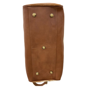 Bolsa de Viaje de Piel de Vaca de Lujo, la Más Vendida, Blanca y Marrón, con Doble Asa, Hecha a Mano, de Piel Natural, Impermeable, Premium - Product Image 5