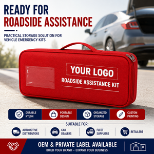 Kit de Herramientas de Emergencia para Automóvil, Portátil, Impermeable, de Nailon, para Asistencia en Carretera, con Suministros de Primeros Auxilios, OEM ODM - Product Image 4