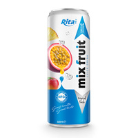 Gemengd vruchtensap drankje, gratis design etiket, verfrissende drank, puur sap, 100% NFC