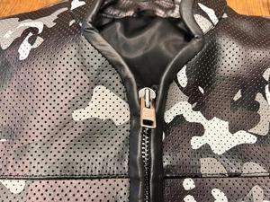 Gilet de sécurité tendance pour moto, en cuir, grande taille, imperméable et respirant pour homme, fabriqué au Pakistan - Product Image 6