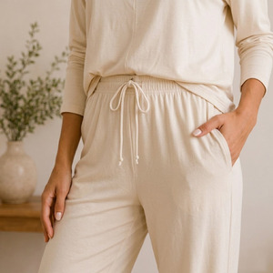 Ensemble de vêtements de détente pour femmes, pyjama en Tencel doux, vêtements de nuit respirants, ensemble de vêtements décontractés d'été pour femmes - Product Image 3