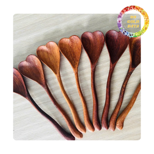 ช้อนไม้พรีเมียม ทำจากไม้ธรรมชาติ อุปกรณ์ครัวรักษ์โลก สำหรับทำอาหารและเสิร์ฟ - Product Image 4