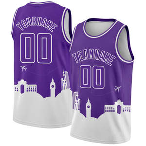 Maillot de basket-ball personnalisé à rayures triangulaires bleu clair rose-noir, édition authentique City - Product Image 3