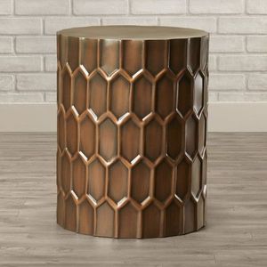 Linea Exports Inc Bar <b>Stool</b> Table <b>Stool</b> Side <b>Stool</b> Elegant Metal Side Table Perfect for Living Rooms Bedrooms - Product Image 3