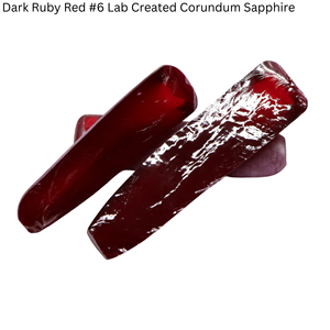 Rouge rubis foncé # 6 boules de saphir corindon synthétique créé en laboratoire, fusion flamme simulée, 100 grammes - Product Image 2