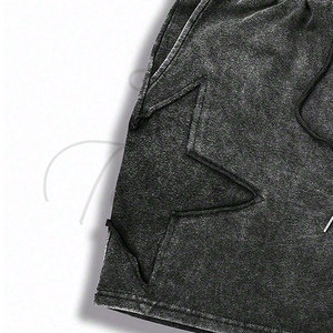Pantalones Cortos de Algodón con Efecto Ácido TELLUS APPAREL, de Venta Caliente a Precio de Fábrica, con Cordón Ajustable, Cintura Elástica, Casuales, de Secado Rápido, Premium para Hombre - Product Image 3
