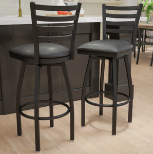 Modern Design Metal <b>Swivel</b> <b>Bar</b> <b>Stool</b> Upholstered Seat Cushion Adjustable Height <b>Bar</b> Furniture for Home Office Hotel Bathroom Use - Product Image 1