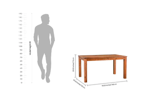 Ensemble de table à manger rectangulaire moderne en bois massif, meubles en bois contemporains, table de cuisine en bois naturel pour usage domestique - Product Image 4