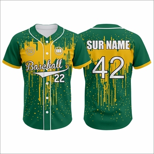 Conjunto de Uniforme de Béisbol Personalizado 2026, Elástico en Cuatro Direcciones, Ecológico, de Secado Rápido, Transpirable, Sublimado, de Poliéster, para Equipos, OEM, al por Mayor - Product Image 1