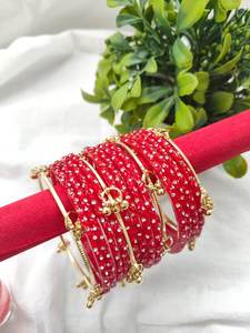 Viral 2026 Trendy High Quality <b>Glass</b> Kashmiri Jhumki Shining Ghungroo <b>Bangles</b> Wedding Party Wear Ecofriendly Multi Colors - Product Image 5
