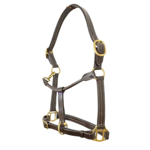 Custom Luxury Horse Riding Halters <b>Adjustable</b> <b>square</b> Horse Halter Buckles Western High Quality Leather Horse Halter - Product Image 1