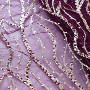 Tissu brodé de qualité supérieure pour vêtements de mode féminine, vêtements de créateurs, robes de soirée, kaftans, abayas, vêtements de mariée - Product Image 4