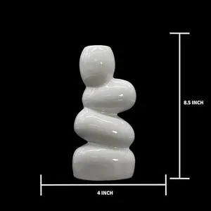 Decoración Moderna para el Hogar, Escultura de Resina Artística Minimalista, Diseño Apilado en Forma de Guijarro, Decoración Contemporánea - Product Image 2