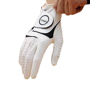 Guante de Golf de Alta Calidad, Blanco, de Cuero Genuino, para Mano Derecha, Antideslizante, con Cierre de Velcro, Unisex, Protección UV - Product Image 5