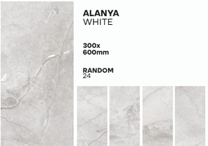 SATHIYA TILES Alanya Brown Porcelain Glossy Brick <b>Wall</b> Imitation Texture Anti-Slip Wear-Resistant 300x600mm Villa Bedroom Mall - Product Image 2