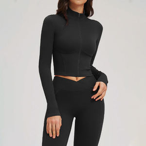 Summer Outdoor Active Casual Wear <b>Yoga</b> Sports <b>Jacket</b> Quick-drying Breathable Running Fitness <b>Jacket</b> Women - Product Image 5