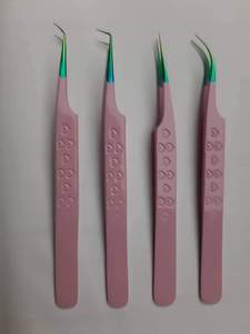 Pinzas para Pestañas Vired Impex, de Acero Inoxidable, con Punta de Fibra, Antiestáticas, Duraderas, de Precisión Fina, 8-20 mm, con Logotipo Personalizado - Product Image 4