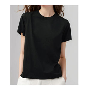 Camiseta de hombros descubiertos para mujer, estilo informal, de manga corta, con cuello redondo - Product Image 3