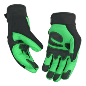 Gants de sécurité en cuir de vachette grainé de qualité supérieure, anti-impact, robustes, protection industrielle, avec élastique froncé - Product Image 4