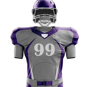 ชุดยูนิฟอร์มอเมริกันฟุตบอลโพลีเอสเตอร์ป้องกันการกระแทกขายดี พร้อมโลโก้สั่งทำ แห้งเร็ว ดีไซน์แฟชั่นล่าสุด - Product Image 4