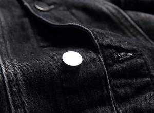 Custom Logo Front Winter 100% Cotton Canvas Waterproof Breathable Washed Solid Color <b>Men</b> <b>Denim</b> <b>Jacket</b> OEM Service - Product Image 5