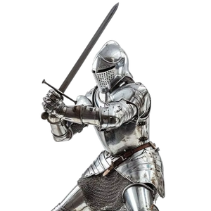 Armadura medieval de la mejor calidad, tipo Sugarloaf, en acero dulce de calibre 18, con acabado pulido, tamaño completo, aproximadamente 7 pies, con acabado pulido. - Product Image 1