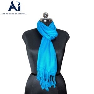 Écharpe longue en viscose pashmina de haute qualité pour femme, durable, vente en gros, fabricant, fournisseur en vrac, exportateur, OEM, ODM, couleurs personnalisées - Product Image 5