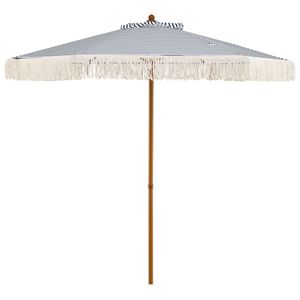 Ombrellone da Spiaggia Boho da 2,5 m con Palo in Alluminio e Frange, Ideale per Cortili, Parchi e Giardini - Product Image 1
