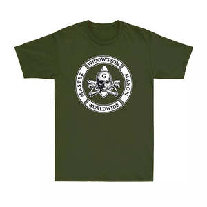 T-shirt pour homme de la franc-maçonnerie, motif F & AM, équerre et compas, haute qualité, sur mesure, manches courtes - Product Image 6