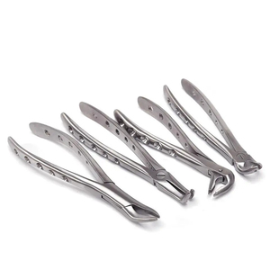 Pinzas de Extracción Dental de Acero Inoxidable, Alicates Manuales para Extraer Dientes, Instrumento de Cirugía Oral Clase I, Plateado - Product Image 3